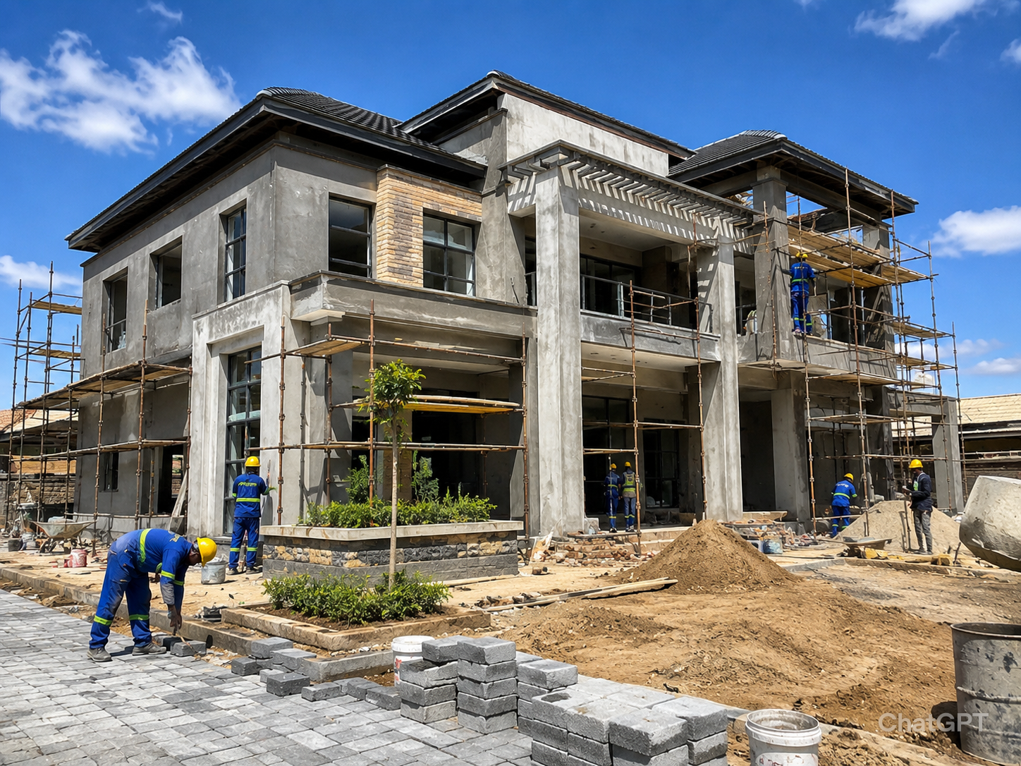 Double Storey Residential Build in Progress
